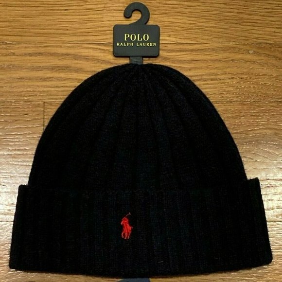 Polo Ralph Lauren Men's Beanie Skull Cap Navy Blue - Picture 1 of 1